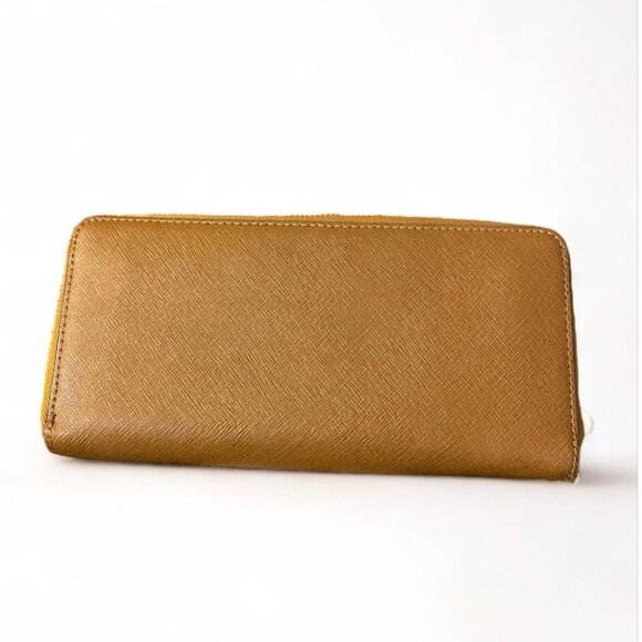 MICHAEL KORS - LARGE LEATHER Women's Beige Large Zip Travel Wallet WRSITLET - Picture 3 of 4